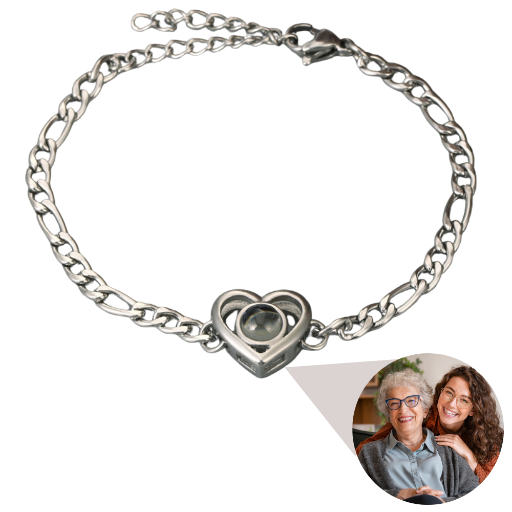 Love Heart Hope Projection Bracelet With Image