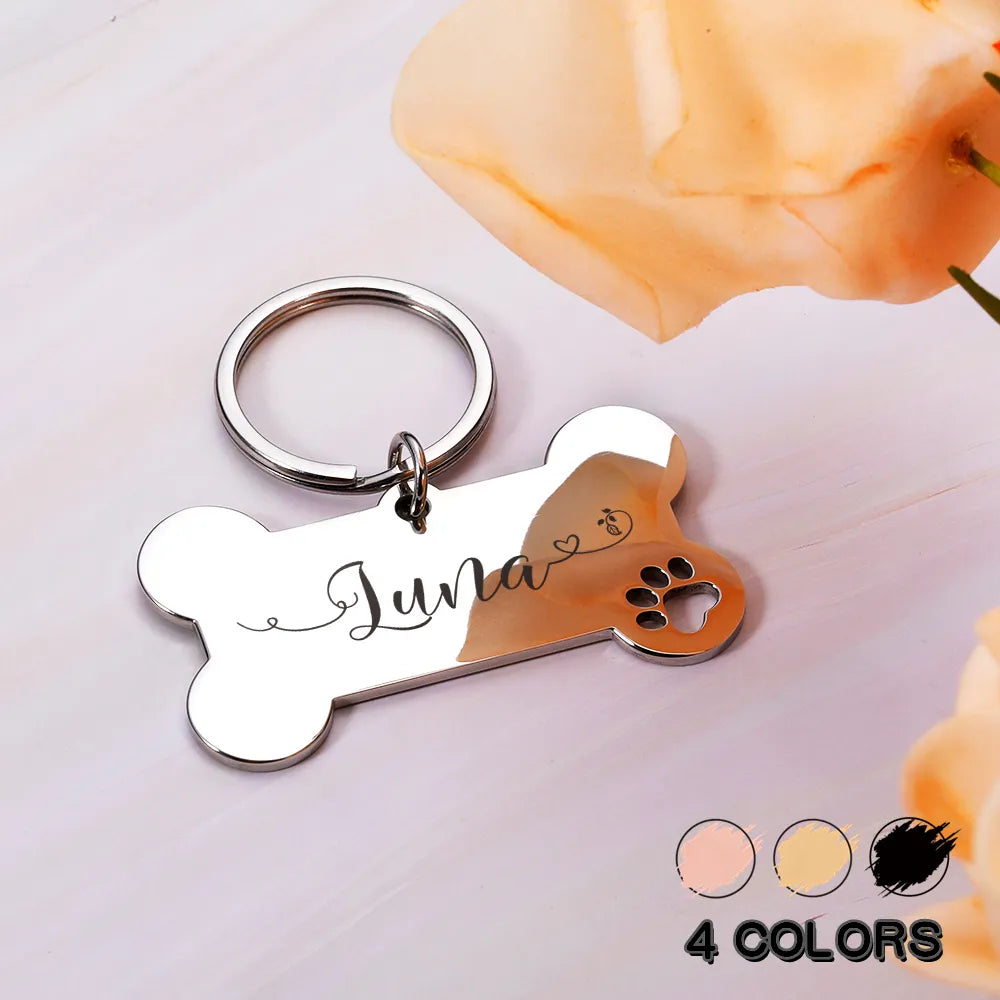 Customized Dog Tags availabel in 4 colors