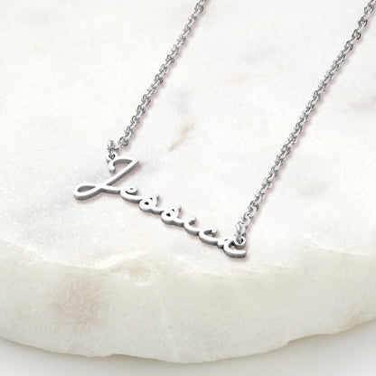 Personalized Signature Style Name Necklace