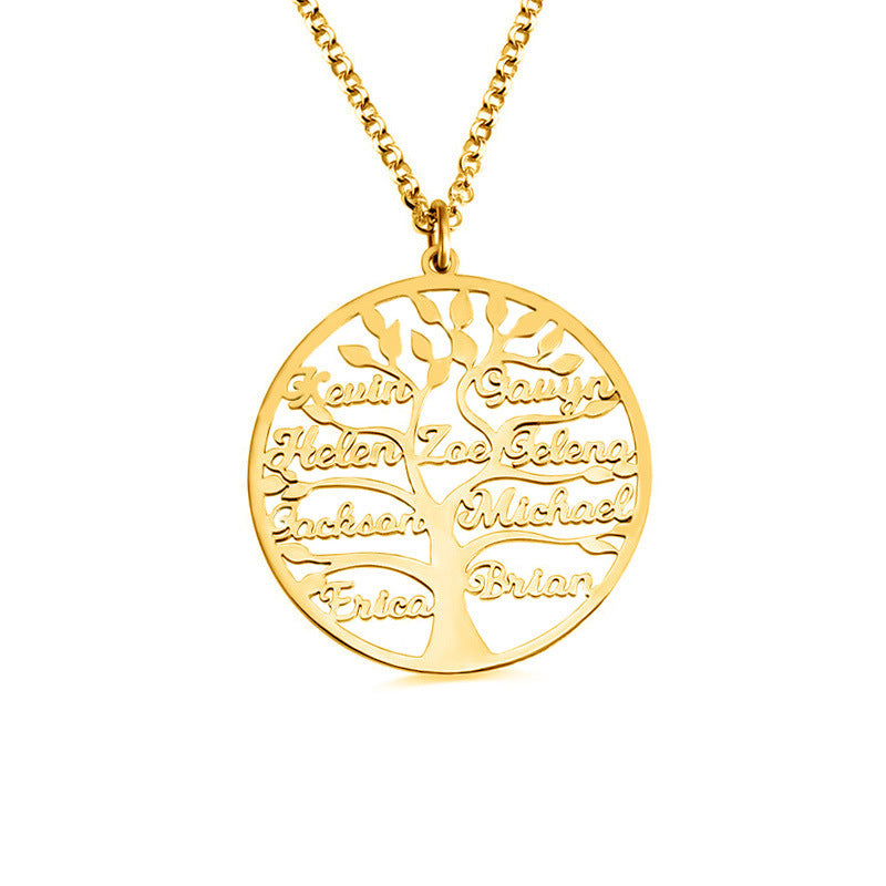 Custom Personalized Family Tree with Name Necklace