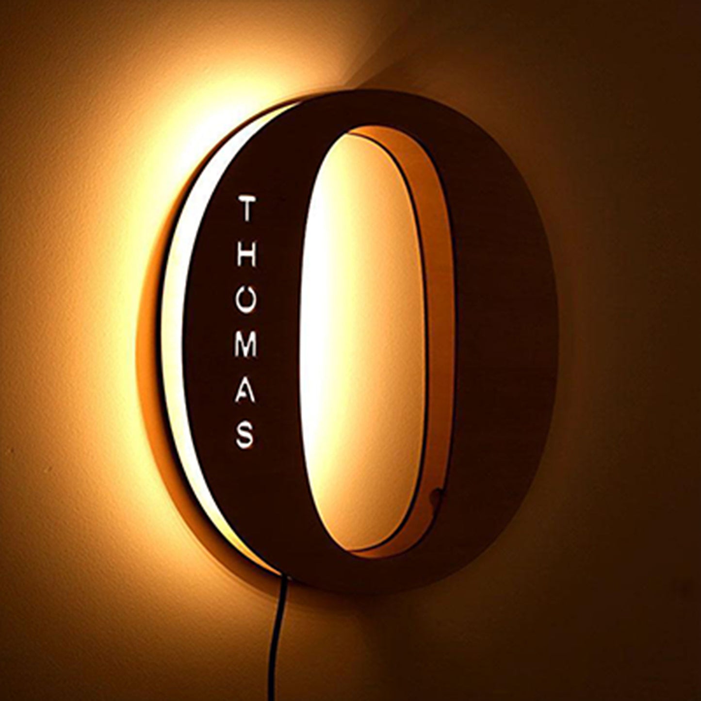 Custom Personalized Wooden LED Night Light