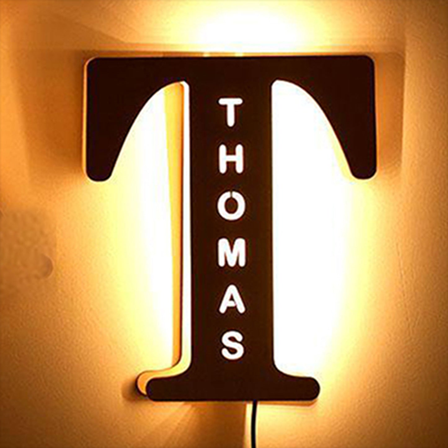 Custom Personalized Wooden LED Night Light