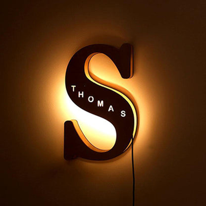 Custom Personalized Wooden LED Night Light