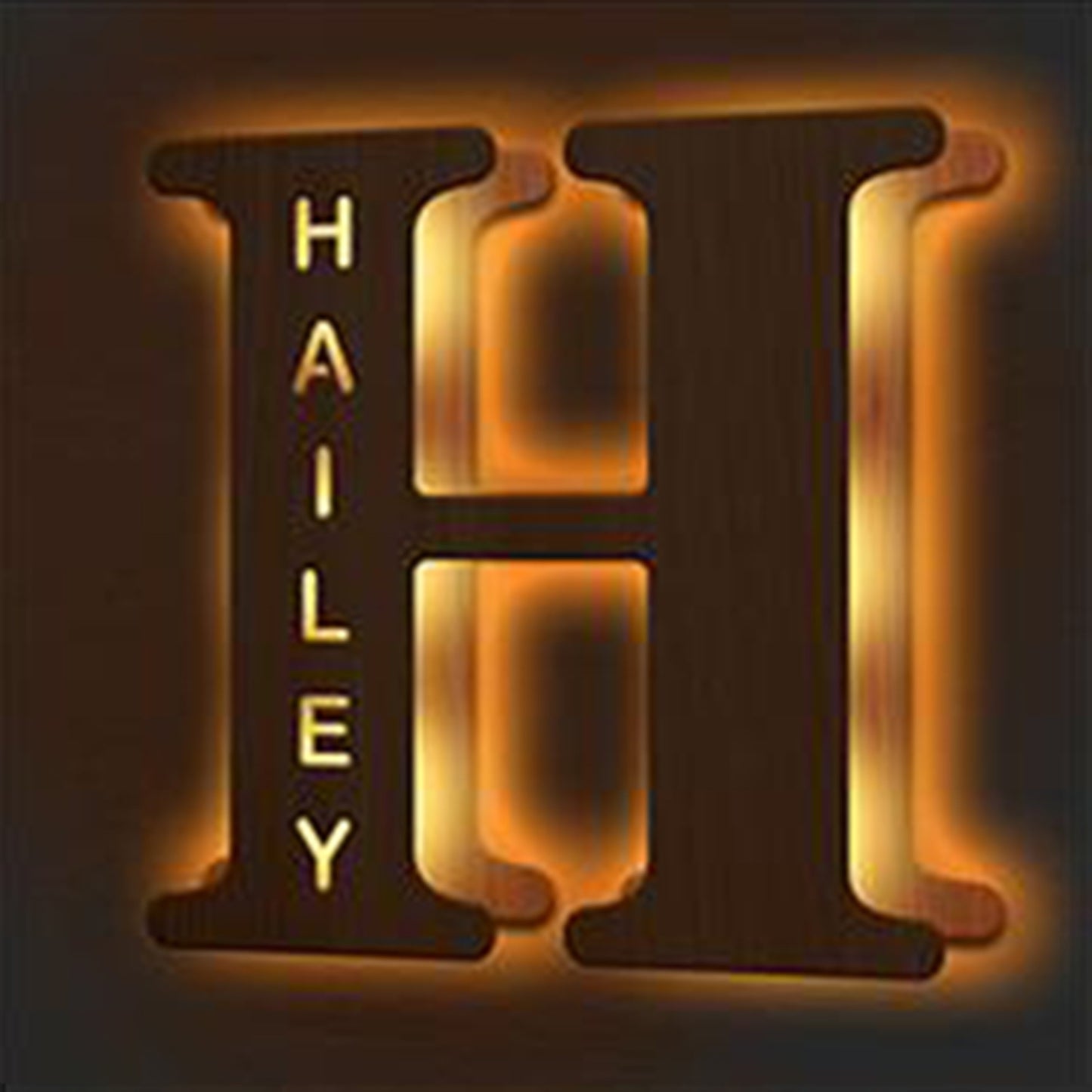 Custom Personalized Wooden LED Night Light