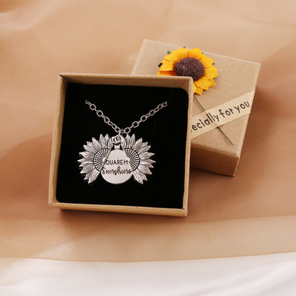 You Are My Sunshine Necklace in Gold With Gift Box