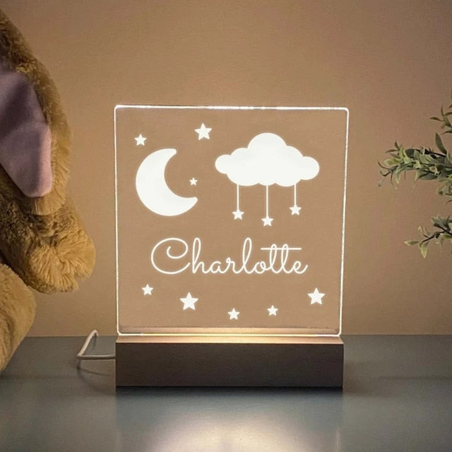 Custom Name LED Night Light for Kids