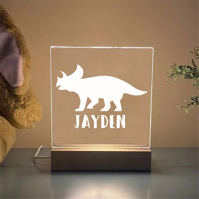 Custom Name LED Night Light for Kids