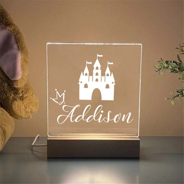 Custom Name LED Night Light for Kids