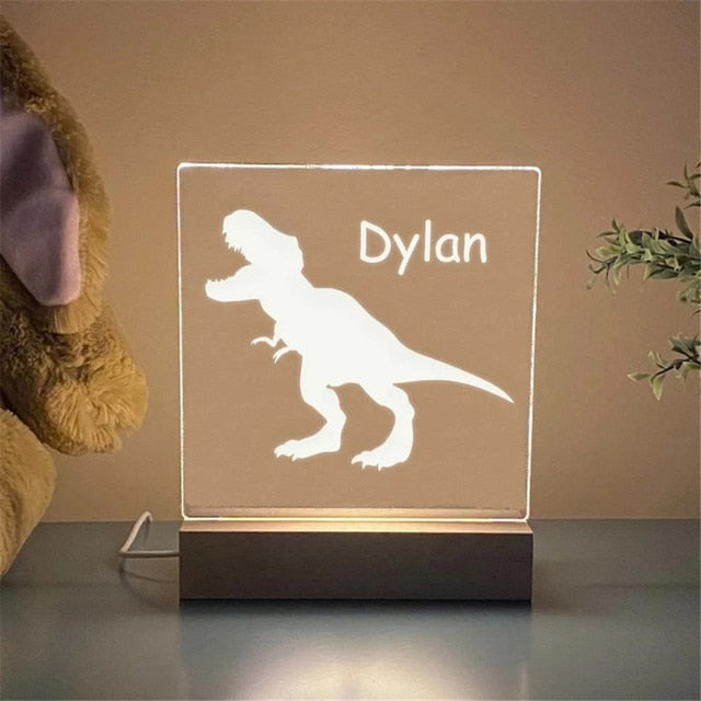 Custom Name LED Night Light for Kids