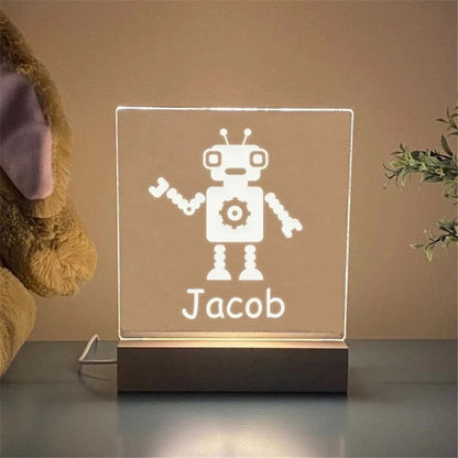 Custom Name LED Night Light for Kids