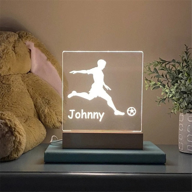 Custom Name LED Night Light for Kids