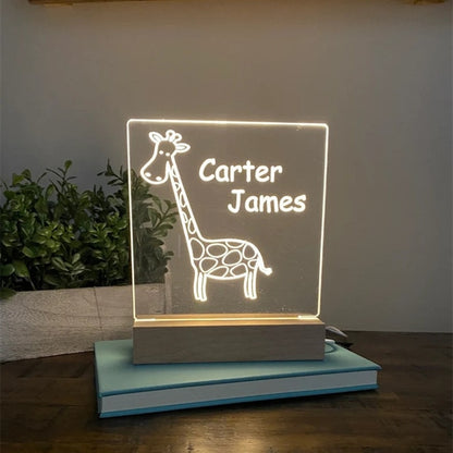 Custom Name LED Night Light for Kids