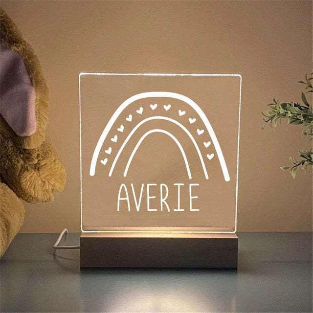 Custom Name LED Night Light for Kids