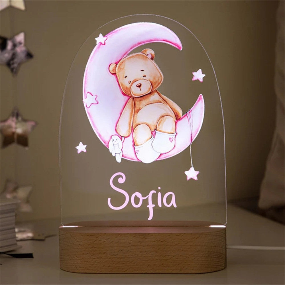 Personalized Custom Name Lamp for Kids & Babies