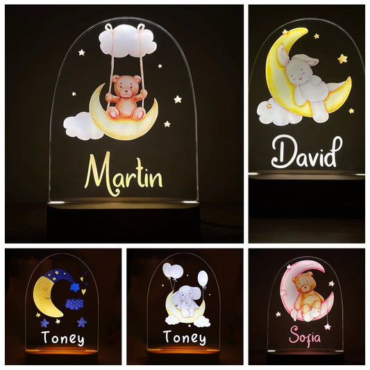 Personalized Custom Name Lamp for Kids & Babies