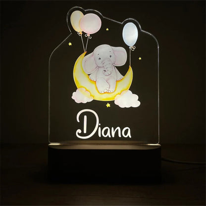 Personalized Custom Name Lamp for Kids & Babies