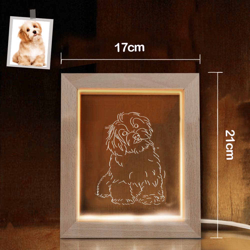 Personalized line drawing Frame lamp