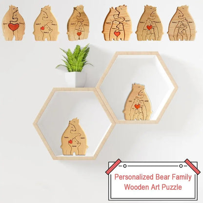 Charming Custom Bear Theme Puzzle - Your Family, Your Style!