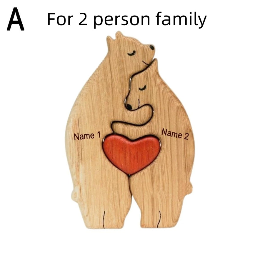 Charming Custom Bear Theme Puzzle - Your Family, Your Style!