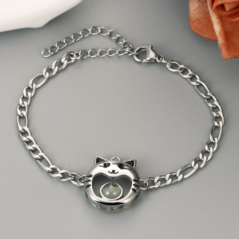 Love Heart Hope Projection Bracelet With Image