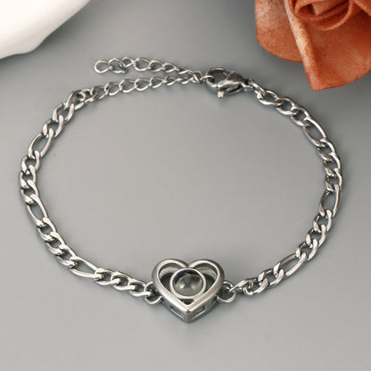 Love Heart Hope Projection Bracelet With Image