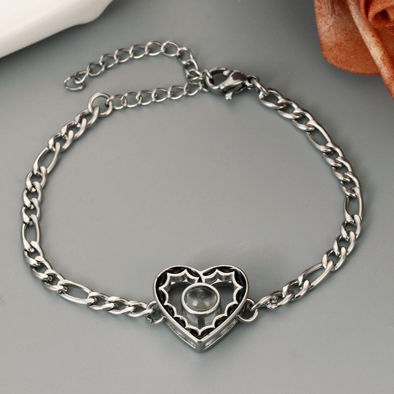 Love Heart Hope Projection Bracelet With Image