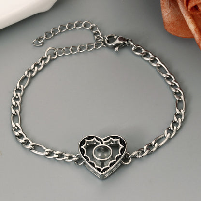 Love Heart Hope Projection Bracelet With Image